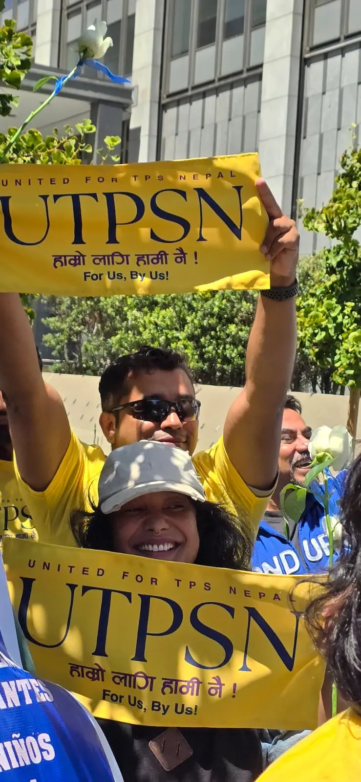 UTPSN supporters gathered at a community rally